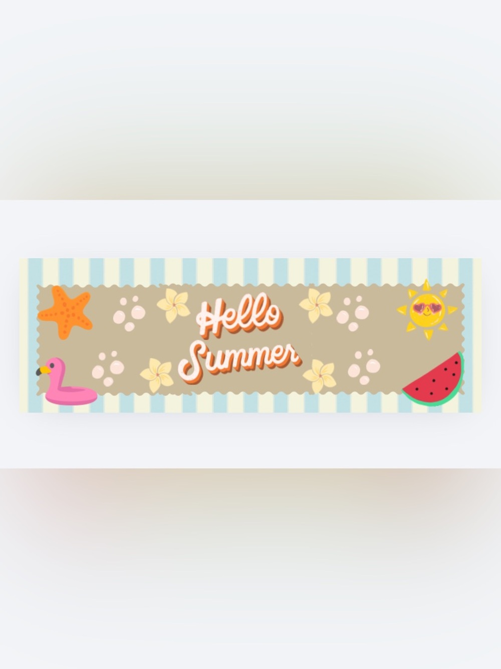 Hello Summer Banner